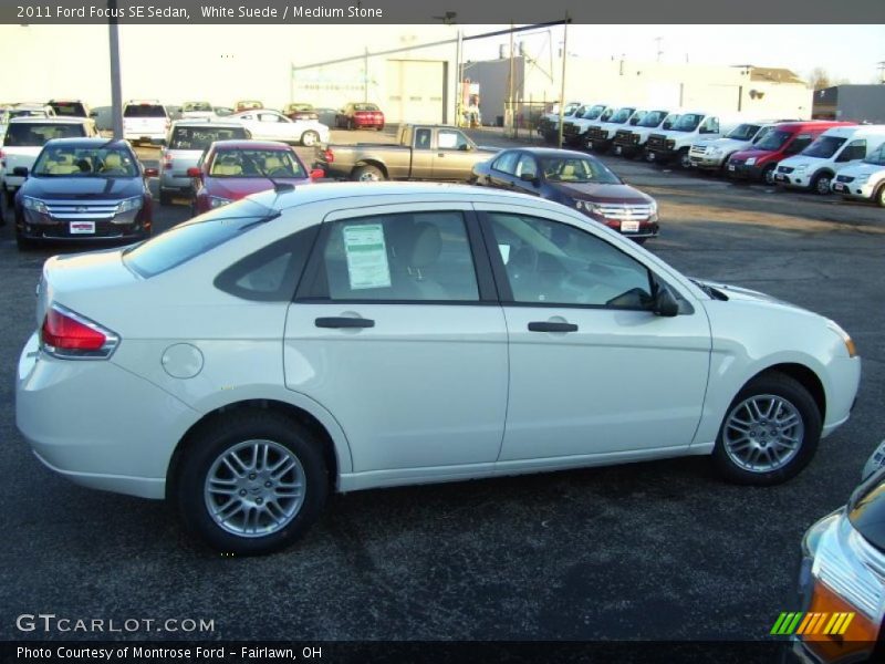 White Suede / Medium Stone 2011 Ford Focus SE Sedan