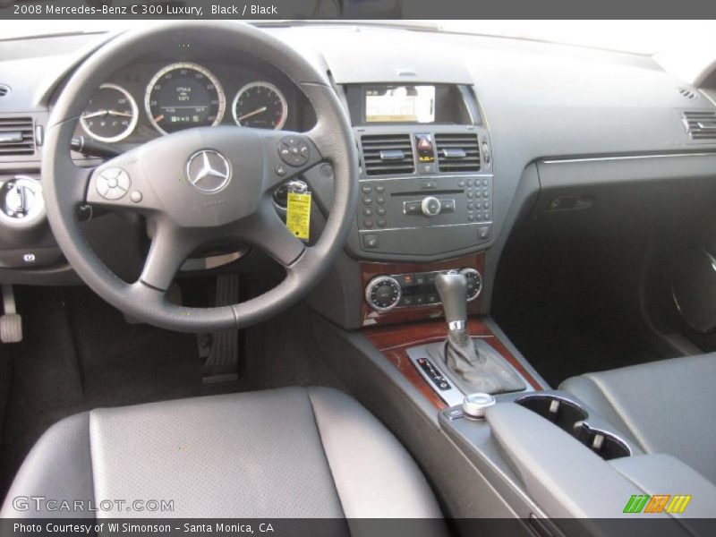 Black / Black 2008 Mercedes-Benz C 300 Luxury