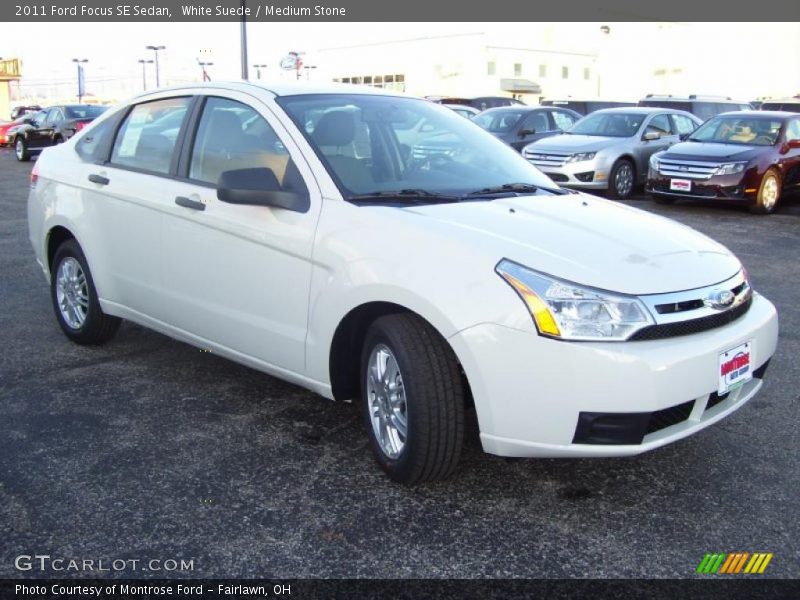 White Suede / Medium Stone 2011 Ford Focus SE Sedan