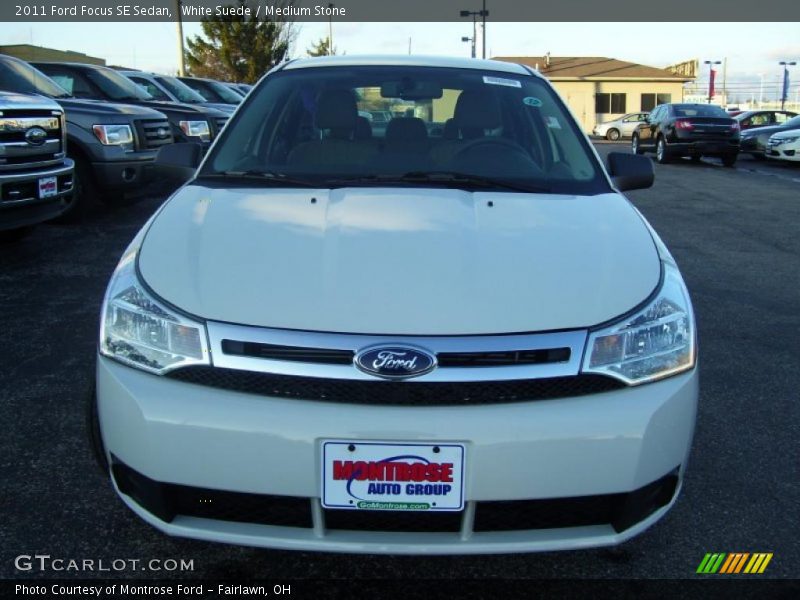 White Suede / Medium Stone 2011 Ford Focus SE Sedan