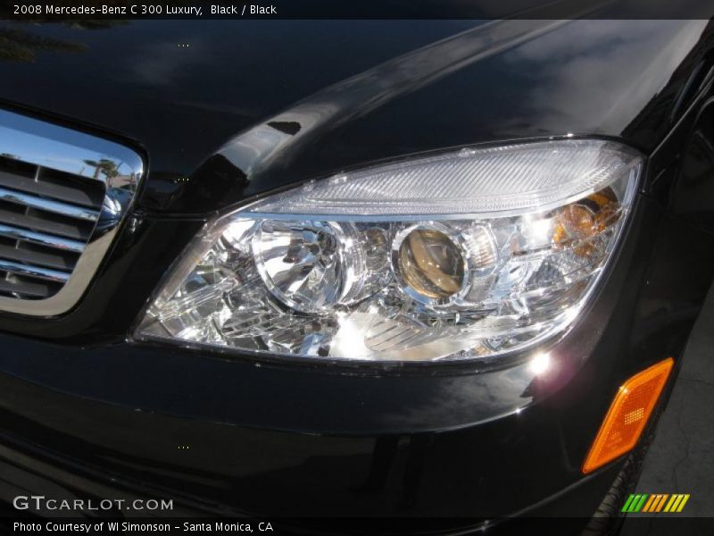Black / Black 2008 Mercedes-Benz C 300 Luxury