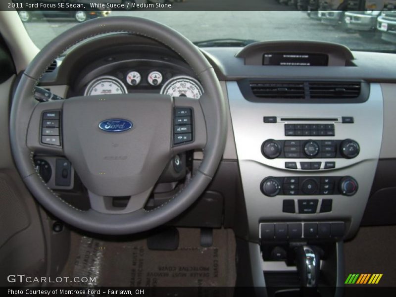 White Suede / Medium Stone 2011 Ford Focus SE Sedan