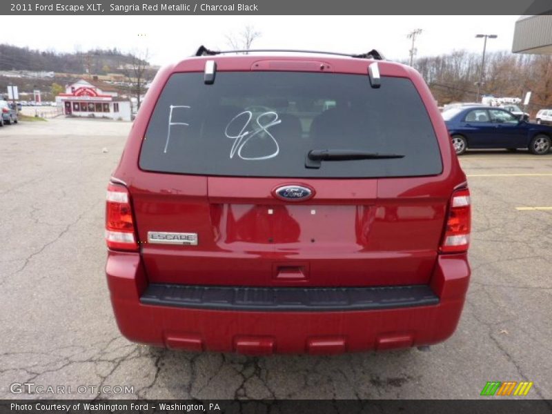 Sangria Red Metallic / Charcoal Black 2011 Ford Escape XLT