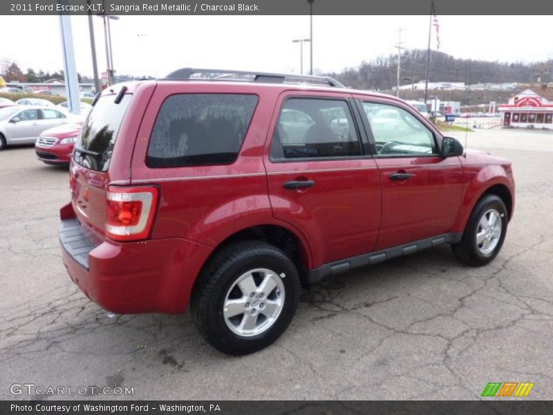 Sangria Red Metallic / Charcoal Black 2011 Ford Escape XLT