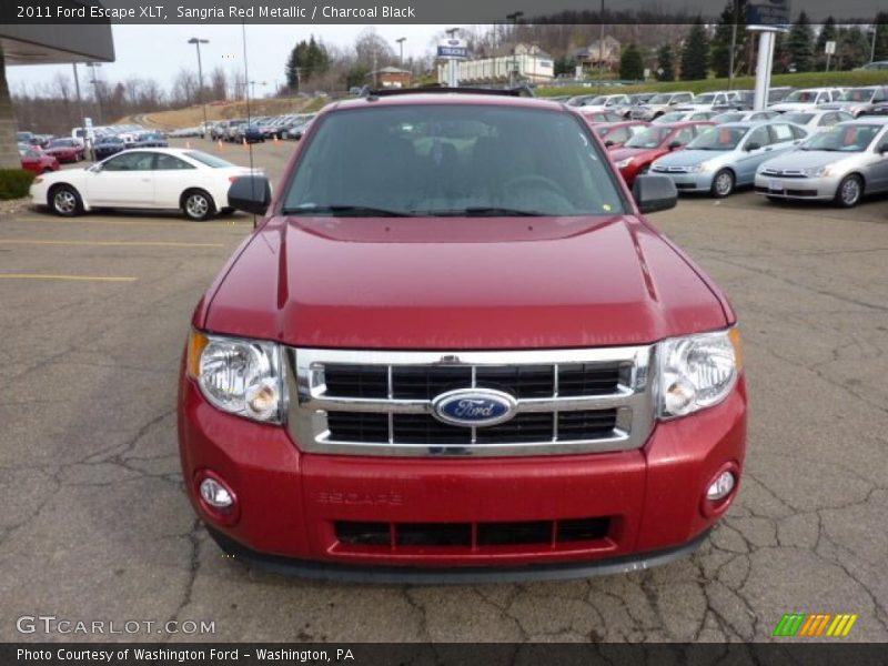 Sangria Red Metallic / Charcoal Black 2011 Ford Escape XLT