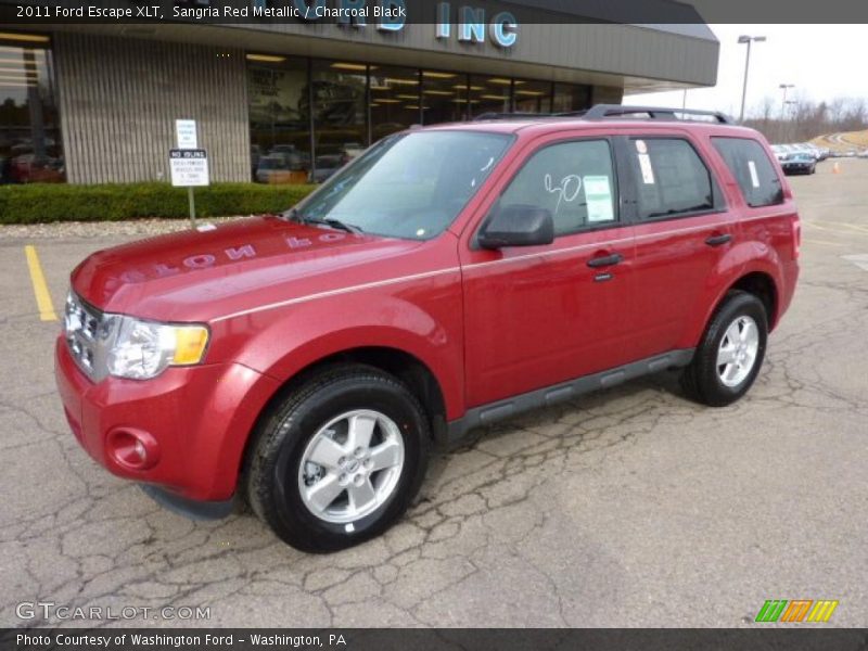 Sangria Red Metallic / Charcoal Black 2011 Ford Escape XLT