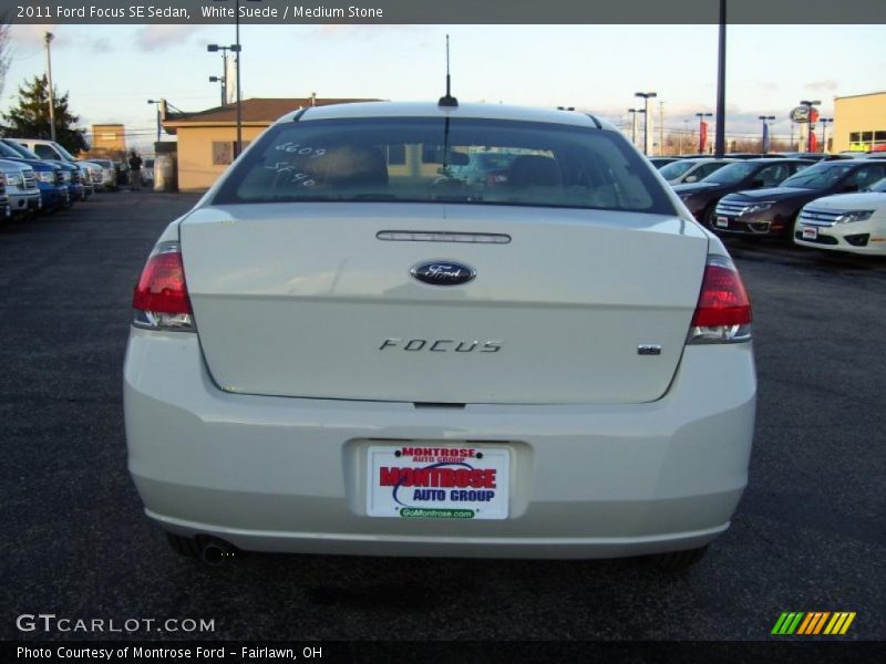 White Suede / Medium Stone 2011 Ford Focus SE Sedan