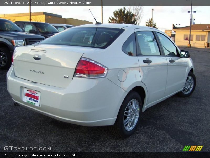 White Suede / Medium Stone 2011 Ford Focus SE Sedan