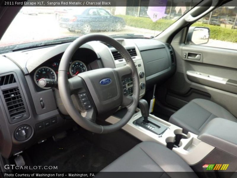 Sangria Red Metallic / Charcoal Black 2011 Ford Escape XLT