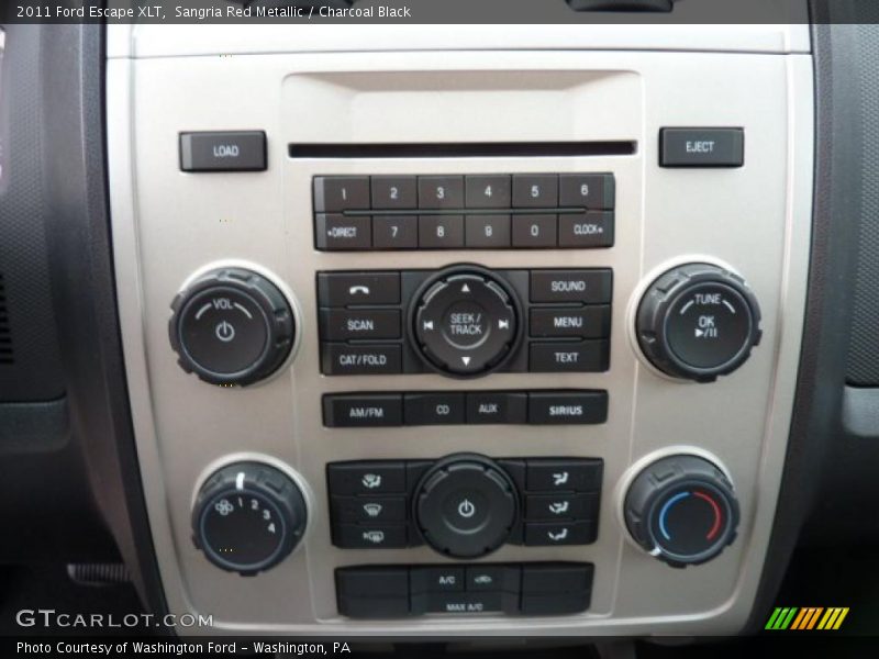 Sangria Red Metallic / Charcoal Black 2011 Ford Escape XLT