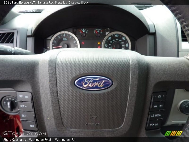 Sangria Red Metallic / Charcoal Black 2011 Ford Escape XLT