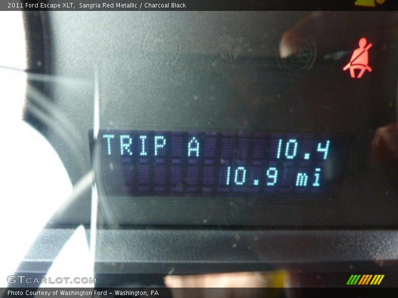 Sangria Red Metallic / Charcoal Black 2011 Ford Escape XLT