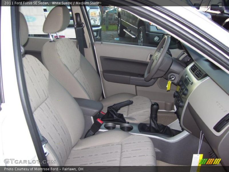 White Suede / Medium Stone 2011 Ford Focus SE Sedan