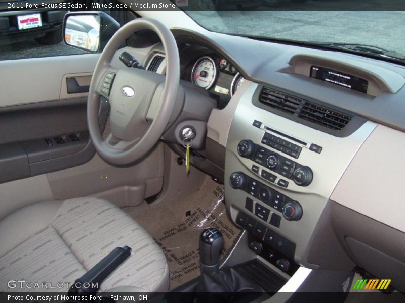 White Suede / Medium Stone 2011 Ford Focus SE Sedan