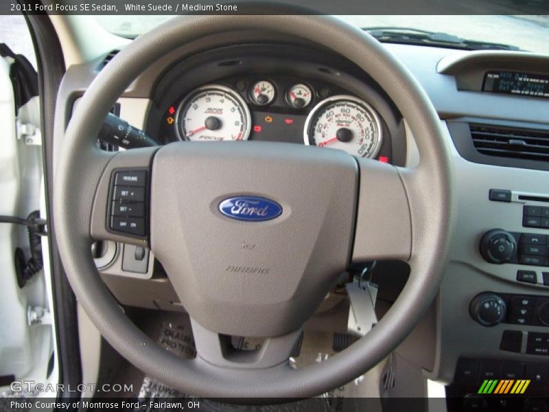 White Suede / Medium Stone 2011 Ford Focus SE Sedan
