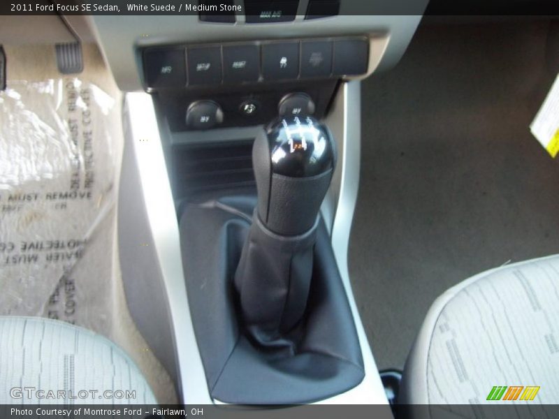 White Suede / Medium Stone 2011 Ford Focus SE Sedan
