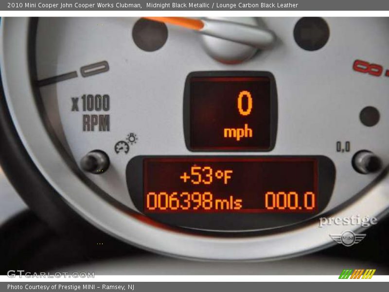 Midnight Black Metallic / Lounge Carbon Black Leather 2010 Mini Cooper John Cooper Works Clubman