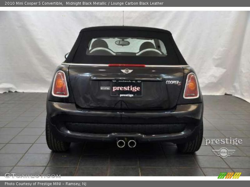 Midnight Black Metallic / Lounge Carbon Black Leather 2010 Mini Cooper S Convertible