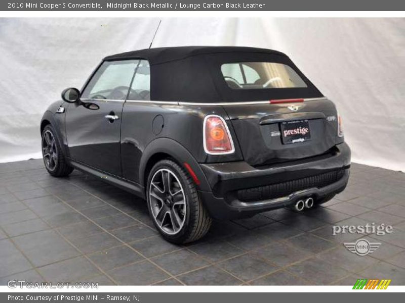 Midnight Black Metallic / Lounge Carbon Black Leather 2010 Mini Cooper S Convertible