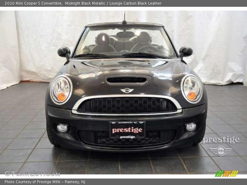 Midnight Black Metallic / Lounge Carbon Black Leather 2010 Mini Cooper S Convertible