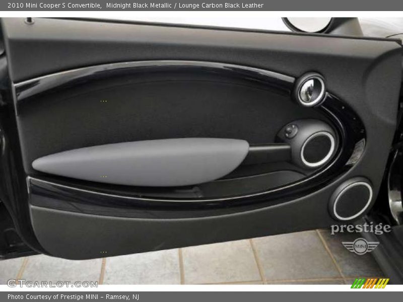 Midnight Black Metallic / Lounge Carbon Black Leather 2010 Mini Cooper S Convertible