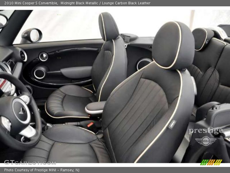 Midnight Black Metallic / Lounge Carbon Black Leather 2010 Mini Cooper S Convertible