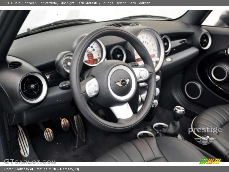Midnight Black Metallic / Lounge Carbon Black Leather 2010 Mini Cooper S Convertible