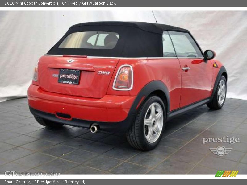 Chili Red / Grey/Carbon Black 2010 Mini Cooper Convertible