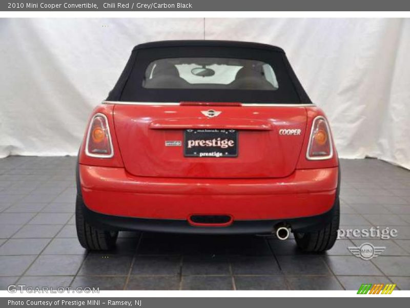 Chili Red / Grey/Carbon Black 2010 Mini Cooper Convertible