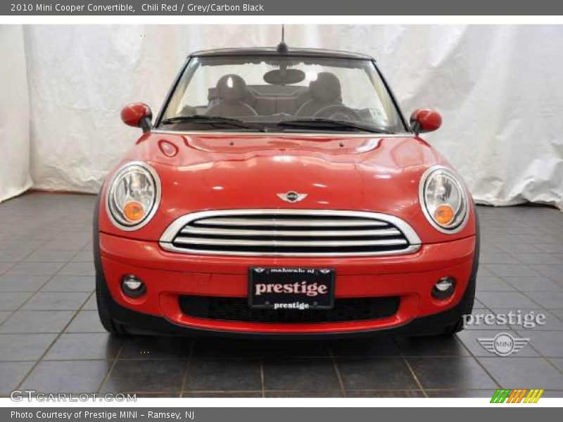 Chili Red / Grey/Carbon Black 2010 Mini Cooper Convertible