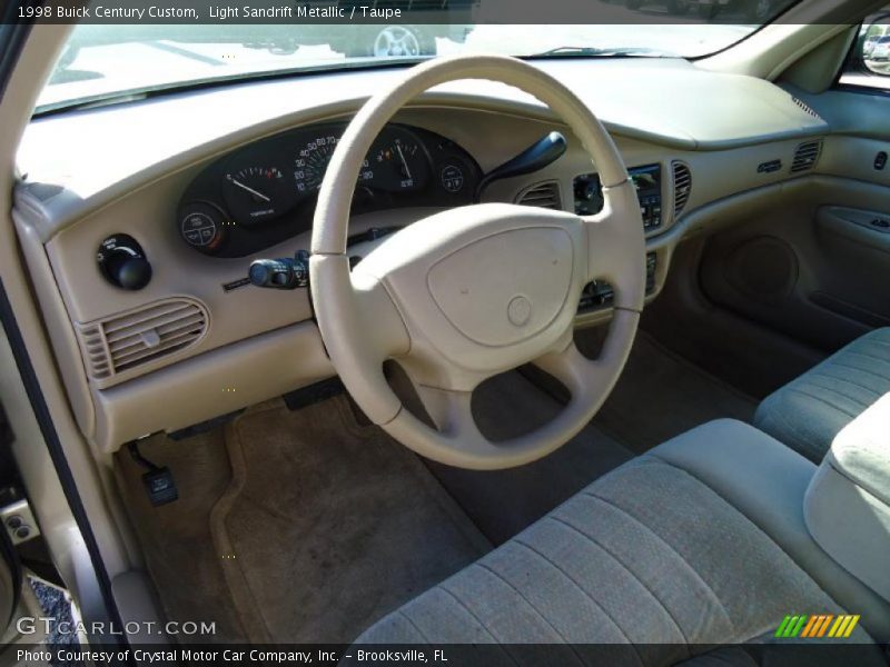 Light Sandrift Metallic / Taupe 1998 Buick Century Custom