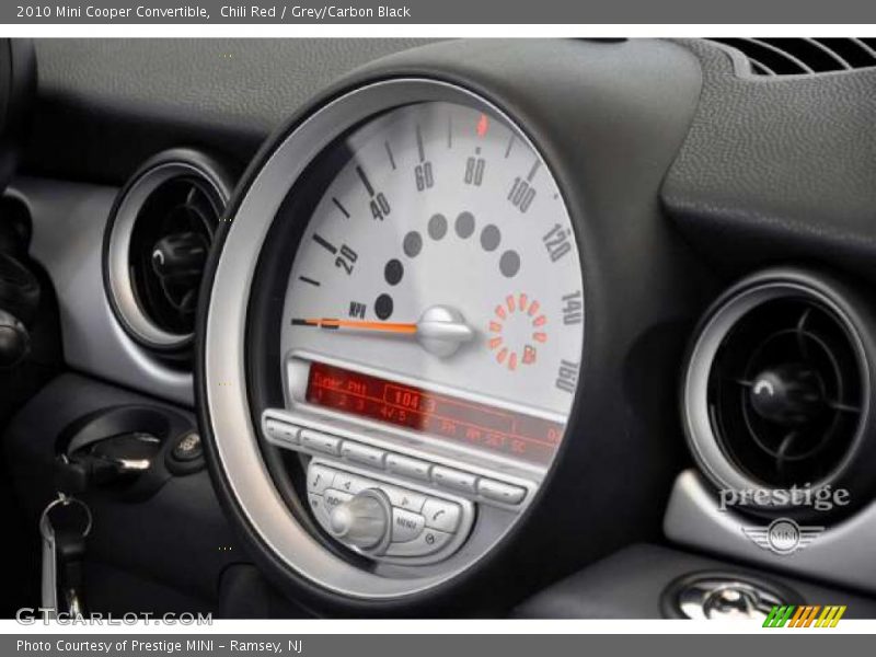 Chili Red / Grey/Carbon Black 2010 Mini Cooper Convertible