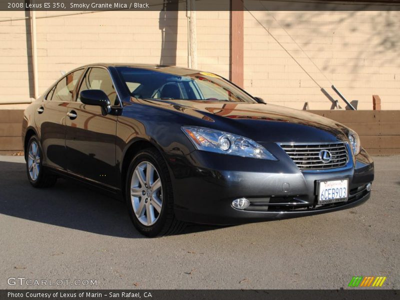 Smoky Granite Mica / Black 2008 Lexus ES 350