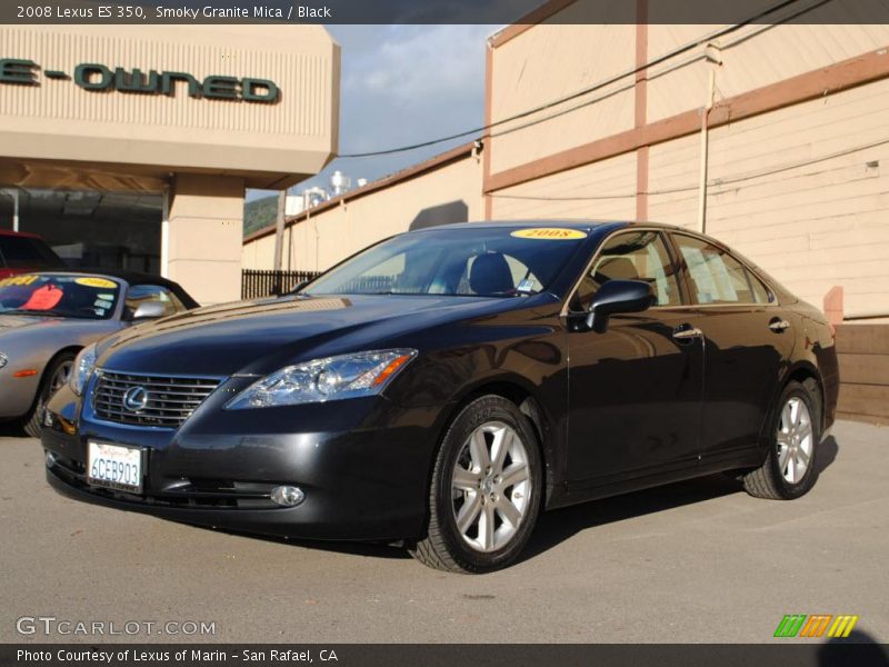 Smoky Granite Mica / Black 2008 Lexus ES 350