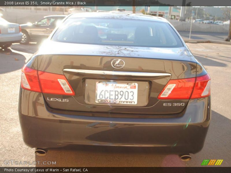 Smoky Granite Mica / Black 2008 Lexus ES 350