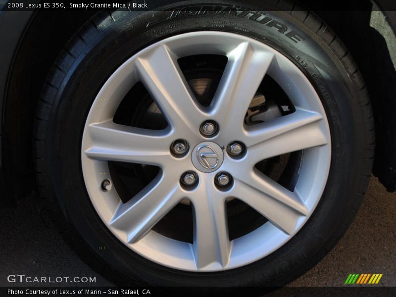 Smoky Granite Mica / Black 2008 Lexus ES 350