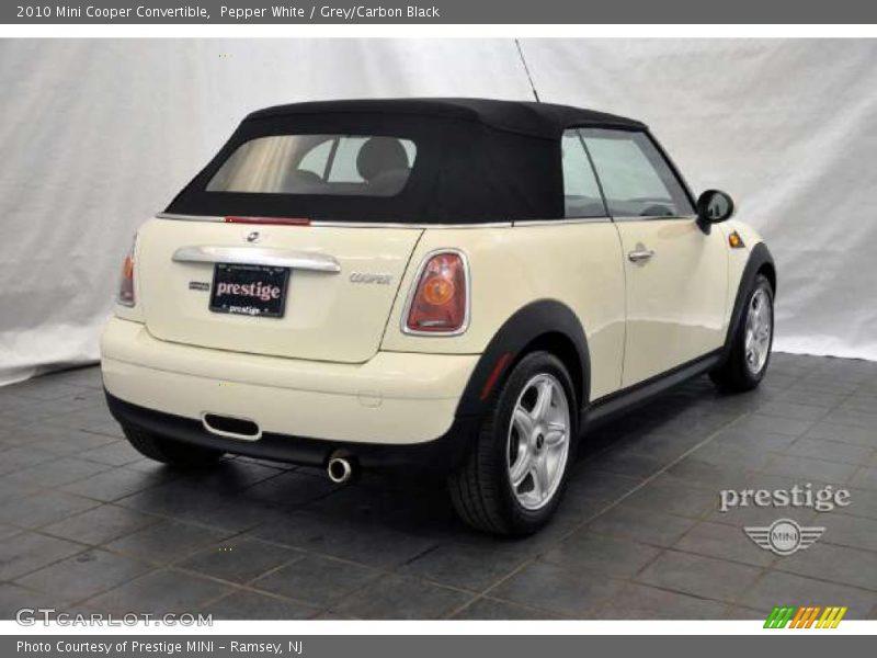 Pepper White / Grey/Carbon Black 2010 Mini Cooper Convertible