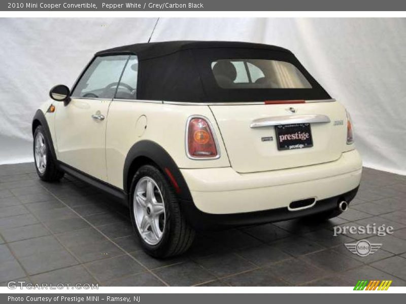 Pepper White / Grey/Carbon Black 2010 Mini Cooper Convertible