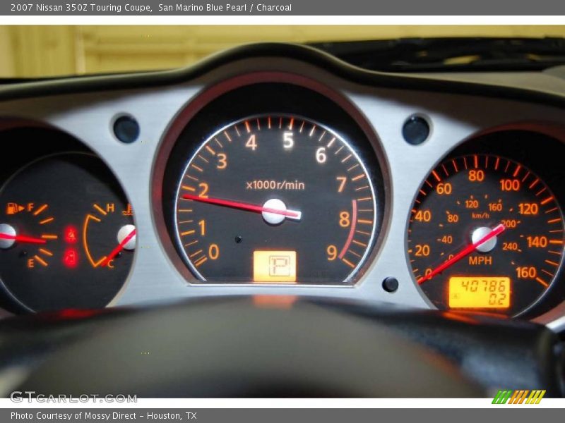 San Marino Blue Pearl / Charcoal 2007 Nissan 350Z Touring Coupe