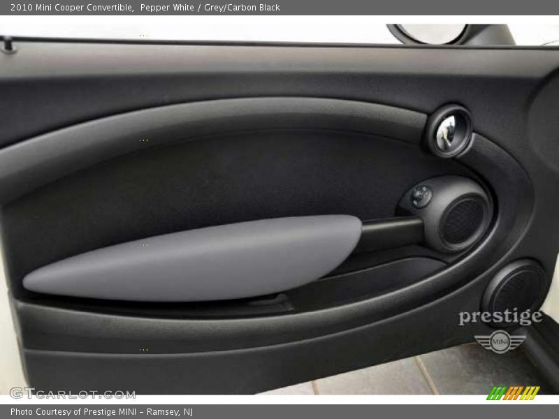 Pepper White / Grey/Carbon Black 2010 Mini Cooper Convertible