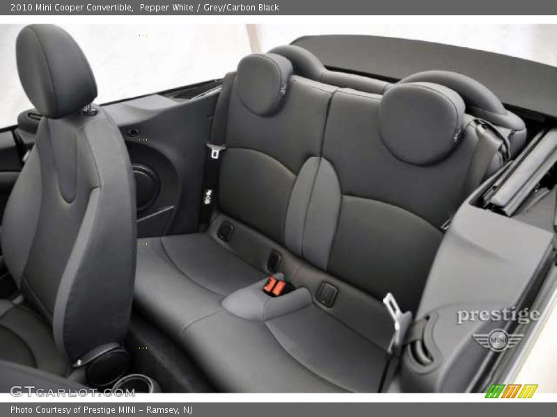 Pepper White / Grey/Carbon Black 2010 Mini Cooper Convertible