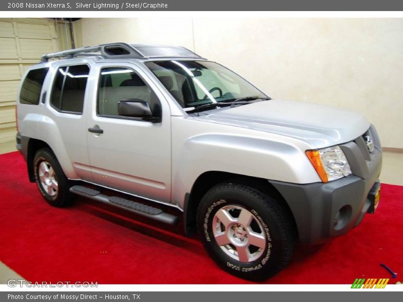 Silver Lightning / Steel/Graphite 2008 Nissan Xterra S