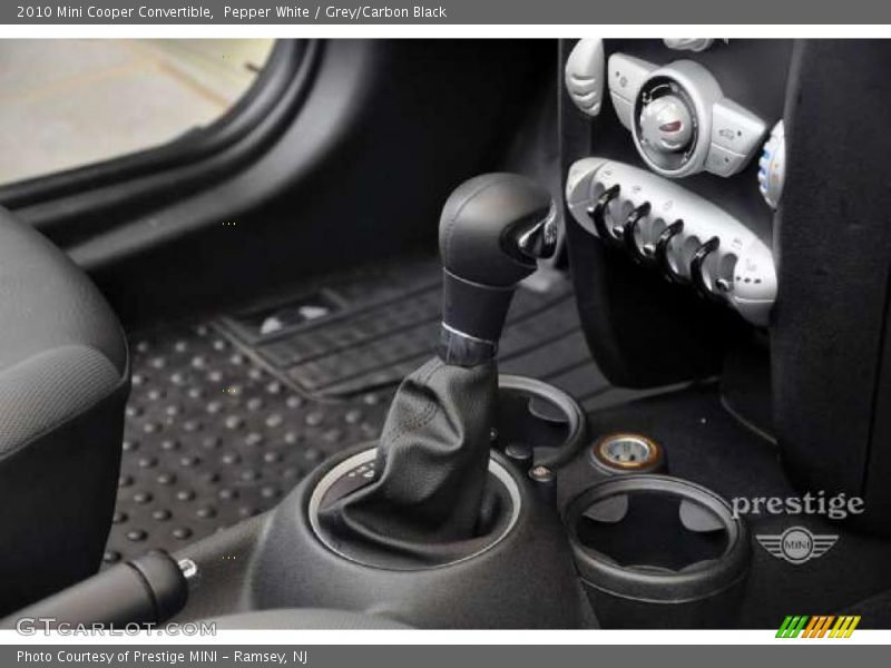 Pepper White / Grey/Carbon Black 2010 Mini Cooper Convertible