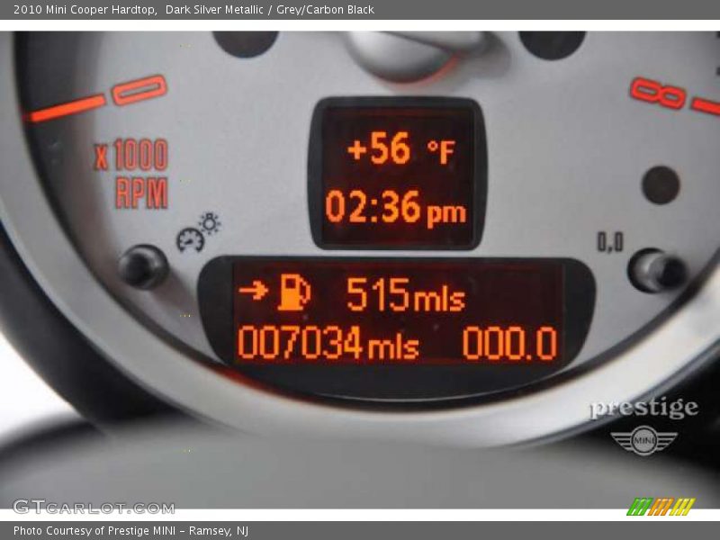 Dark Silver Metallic / Grey/Carbon Black 2010 Mini Cooper Hardtop