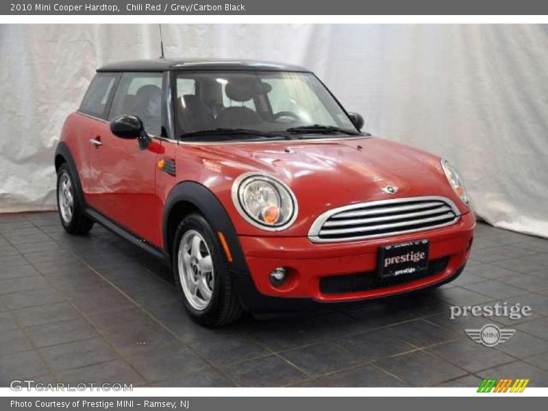 Chili Red / Grey/Carbon Black 2010 Mini Cooper Hardtop