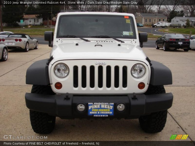 Stone White / Dark Slate Gray/Medium Slate Gray 2010 Jeep Wrangler Unlimited Rubicon 4x4