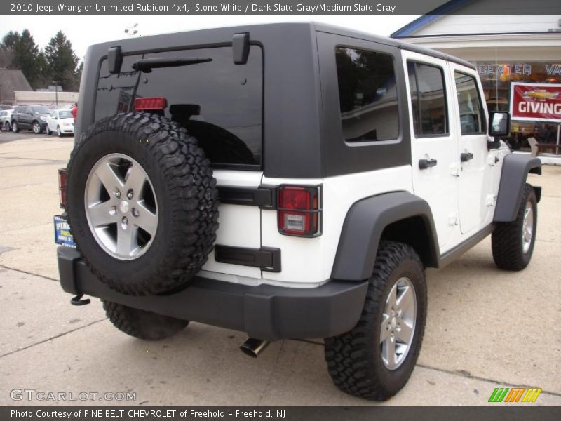 Stone White / Dark Slate Gray/Medium Slate Gray 2010 Jeep Wrangler Unlimited Rubicon 4x4