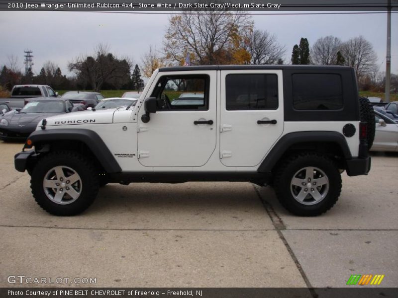 Stone White / Dark Slate Gray/Medium Slate Gray 2010 Jeep Wrangler Unlimited Rubicon 4x4