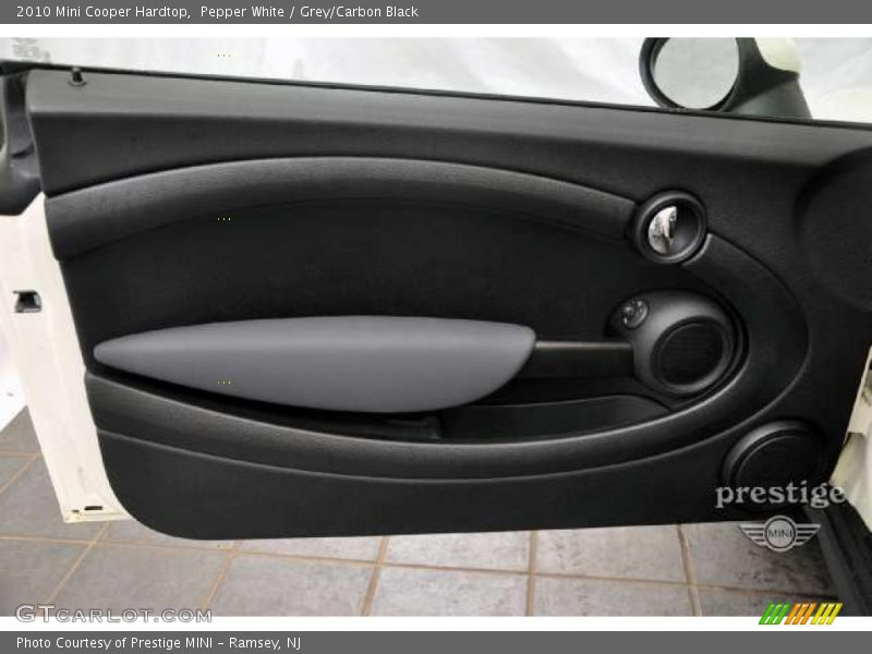 Pepper White / Grey/Carbon Black 2010 Mini Cooper Hardtop