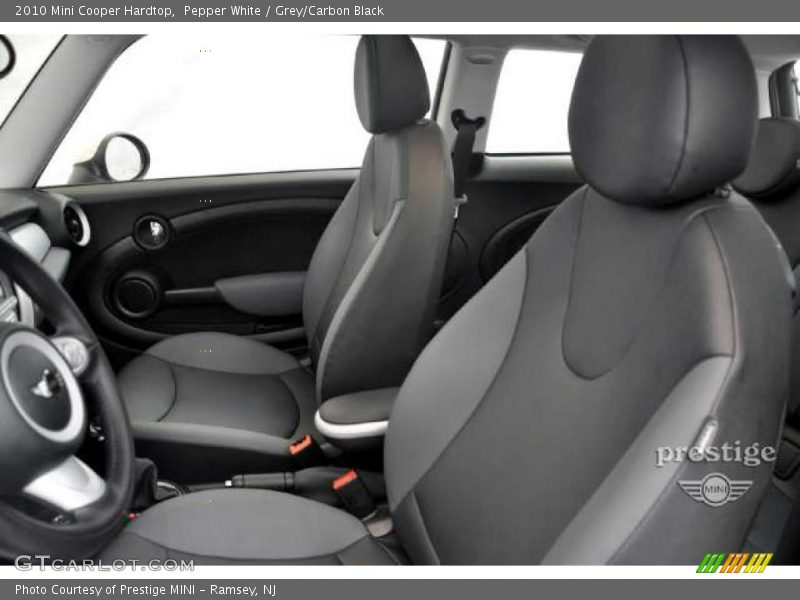 Pepper White / Grey/Carbon Black 2010 Mini Cooper Hardtop